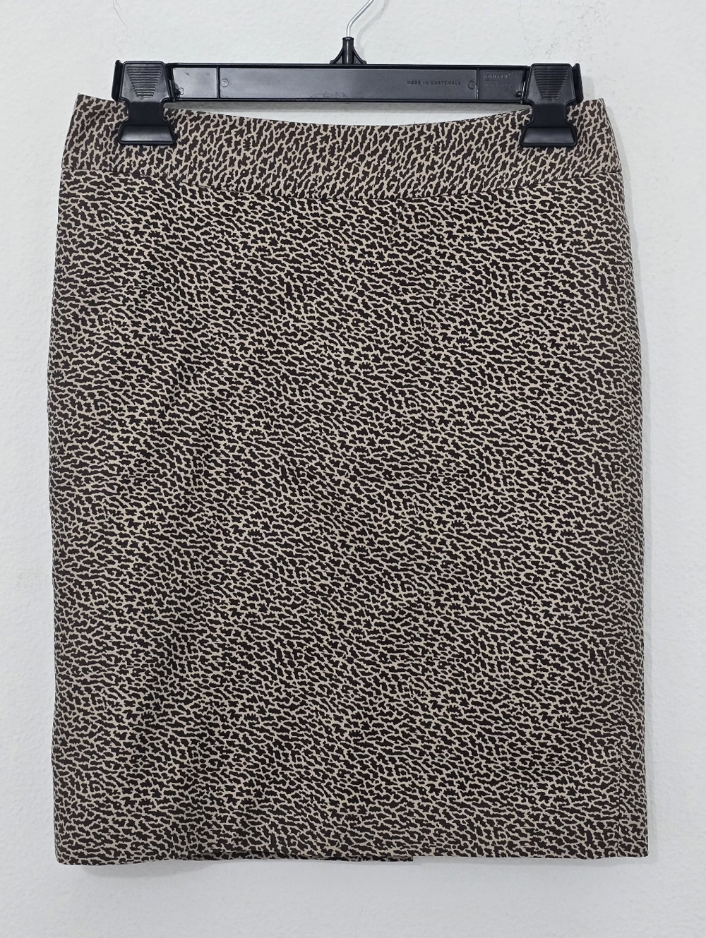 LOFT Silk Cotton Animal Print Pencil Skirt